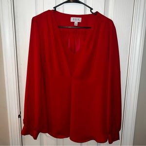 Elle Red Blouse